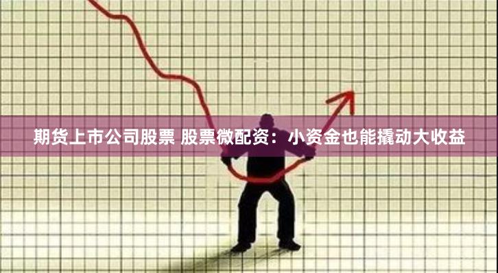 期货上市公司股票 股票微配资：小资金也能撬动大收益